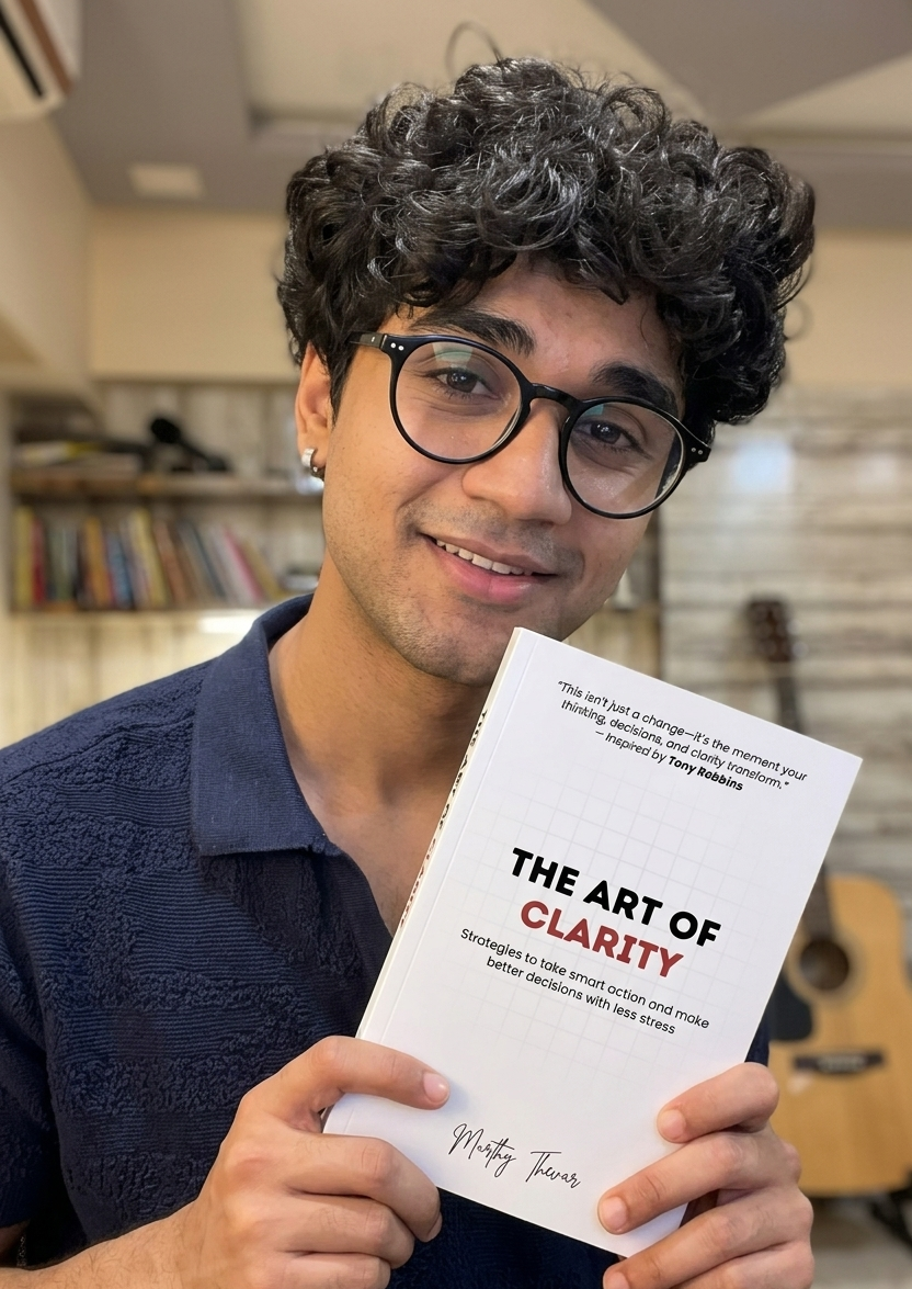 Murthy Thevar discussing decision paralysis solutions on TV